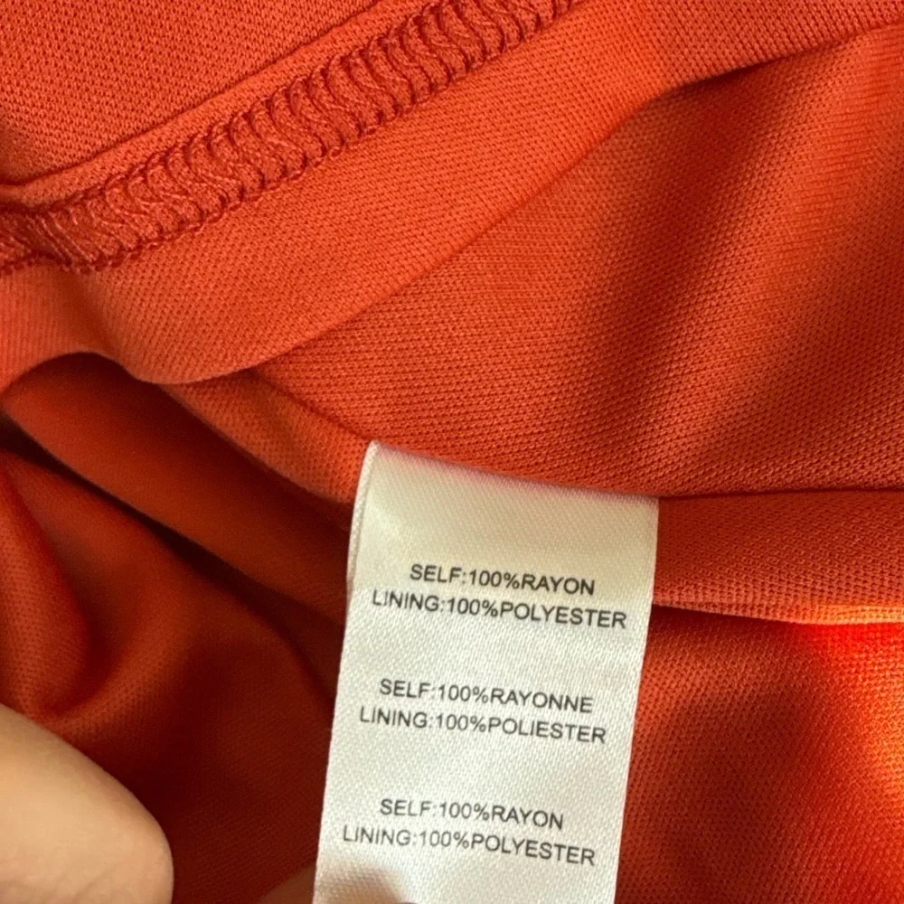 Altar’d State Mini Skirt Flowy Swiss Dot Skater Skirt orange size XS NWT